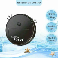 Robot Hút Bụi K235 Thông Minh 3 in 1 Tự Động Phát Hiện Vật Cản - Làm Sạch Hiệu Quả Tiếng Ồn Thấp Pin
