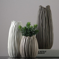 花瓶 現代簡約北歐創意竹筍陶瓷花瓶客廳插花擺件家居裝飾品插干花花器