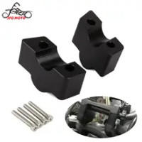 Motor CNC Stang Riser Clamp Adapter Bar Gunung untuk KAWASAKI ER6N ER6F ER-6N ER-6F 2012 2013 2014 2015 2016 Z650 2017