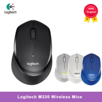 Logitech M330 Wireless Mice Silent Mouse with 2.4GHz USB 1000DPI Optical Mouse for Office Home Using PC/Laptop Mouse Gamer