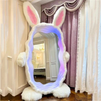 Wall Room Decor Mirror Aesthetic Led Girls Large Mirrors Sticker Lights Full Body Customize Room Decoration Wall Mirror