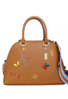 Coach Coach Katy 日記刺繡斜背包 - 棕色