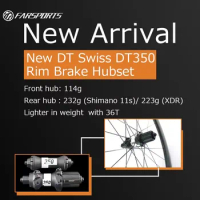 Farsports Kaze Rim Brake New DT350S Hub Clincher Tubeless Wheelset 20/24H Carbon Wheels Without Outer Holes