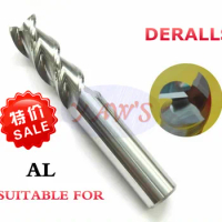 3F-1*4*3*50 Carbide End Mill for Aluminum 3 flute, CNC End Mills Carbide Square Flatted End Mill