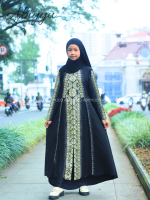 Abiyyuco GL1015A | Abaya Turkey Baju Muslim Anak Perempuan Remaja Tanggung Umur 4 Sampai 13 Tahun at