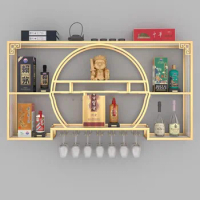 Industrial Living Room Wine Cabinets Aesthetic Salon Bottle Holder Bar Cabinet Liquor Display Mueble Para Vino Home Furniture