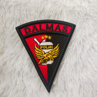 LOGO DALMAS POLRI BORDIR TIMBUL 3D