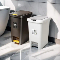 Tempat Sampah Injak Modern Tempat Sampah Kamar Mandi Dapur Ruang Tamu Tempat Sampah Plastik 8L 10L 1