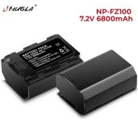 NP-FZ100 6800mAh Replacement Battery Compatible with Sony FX3,FX30,A1,A9,A9 II,A7R III,A7S III,A7 III,A7 IV,A6600,A7C Cameras