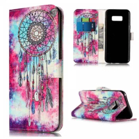 100pcs/lot Marble pattern Wallet Stand Leather+TPU Case Cover For Samsung S8 / S8 Plus /S7/S7 Edge / J5 2016/J7 2016 /A3 A5 2017