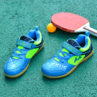 New Ping Pong Badminton Shoes Boys Girls Size 31-37 Anti Slip Volleyball Sneakers Children Kids Tennis Footwears