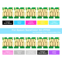 Europe Use T46S Compatible Disposable Chips For Epson SureColor P700 SC-P700 Printers