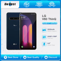 Original LG V60 5G ThinQ Unlocked Moilble Phone V600TM V600VM V600AM 6.8 inches Android SamrtPhone 8GB RAM 128GB/256GB CellPhone