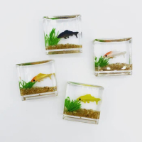 1PC DIY Fish Tank Toy Miniature Ornaments Resin Dollhouse Fish Tank Scene Accessories for Girls Desktop Decoration