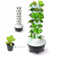 China supply 24pots aeroponics vertical growing hydroponics tower garden system