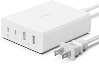 【10%點數回饋】【日本代購】【VGP 2022獲獎】Belkin 108W GaN快速充電器4端口(USB-C×2&amp;USB-A×2) 電源線(2米) MacBook Pro/MacBook Air/iPad Pro/iPhone 14 / 13 / 12 / 11 / SE/Android智能手機等各種對應海外對應旅行和出差白色WCH010dqWHJP