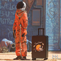 行李箱男新款拉桿箱女學生密碼箱可愛超輕NASA卡通旅行箱包皮箱子