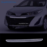 Front Ceter Bumper Protector Grille Grill Front Moulding Bumper Grille Cover Trim For Toyota Vios 2019 Car Styling accessories