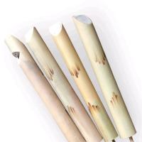 10pcs Mainan tradisional peluit bambu