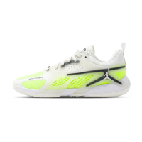 【NIKE 耐吉】Jordan Heir PF 男鞋 白螢光黃色 低筒 實戰 緩震 喬丹 網布 透氣 籃球鞋 FQ3859-107