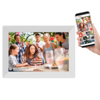 32GB Memory WiFi Frameo Digital Photo Frame 10.1 Inch Smart Digital Picture Frame LED Backlight HD Touch Screen Digital Gift