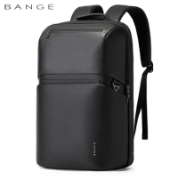 Bange Leather Backpack Men Business Backpack Laptop 15.6 Inch Computer Bag Large Capacity Bag Male Backpack Fashion