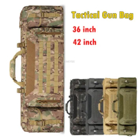 36 42 Inch Hunting Gun Carry Bags Airsoft CS Combat Tactical Double Rifle Backpack Outdoor Shooting Protection Gun Case