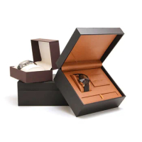 Pu Watch Case Set Watch Box Organizer Couple Bracelet Gift Boxes Cufflinks Display Watch Storage Box Mechanical Watch Holder