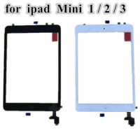 5Pcs New Touch screen for iPad Mini 3 A1599 A1600 Touch Glass Screen Digitizer With IC Flex for iPad Mini 1 2 A1432 A1454 A1489