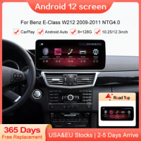 Android 12 Car Multimedia Screen For Mercedes Benz E Class W212 S212 NTG4.0 Radio Stereo Carplay GPS Navigation Bluetooth WIFI