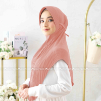 Jilbab Instan Bergo Sport Plisket Jersey Premium Muslim Kerudung Nyaman Simple Lembut Khimar