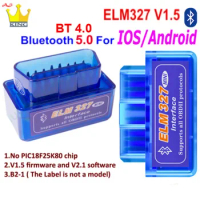 Bluetooth mini ELM 327 V1.5 OBD Scanner For ios Android OBD2 ELM327 Mini ELM327 Bluetooth OBD2 Scanner ELM327 OBD2 Code Reader