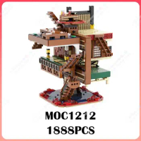 MOC1212 Anime Series Infinity Castle MOC Building Blocks DIY Demon Slayer Action Figure Scene Model Assembly Brick Toys For Kids