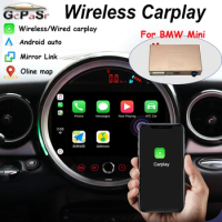 Carlinkit 2.0 Wireless Auto Radio Smart Box For BMW MINI Cooper 2009-2020 CIC NBT EVO System Carplay Android Connect Multimedia