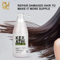 PURC 12% Keratin Hair Treatment Straightening Hair Scalp Treatment 300ml Brazilian Keratin Hair Care Products
