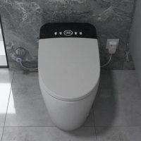 Full automatic 110V/220V s p trap washroom one piece electric bidet auto flush intelligent smart wc toilet bowl with