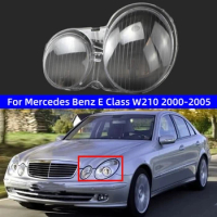 For Mercedes Benz E Class W210 2000-2005 E200 E240 E260 E280 E320 E430 Car Accessories Lens Headlights Glass Cover Lights Shell