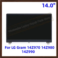 Original 14" Complete LCD Display For LG Gram 14Z970 14Z980 14Z990 FHD Full LCD Screen Assembly White Monitor LP140WF7-SPE1