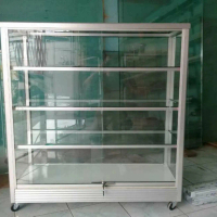 Etalase kaca Jualan hp + roda Furniture