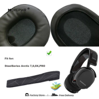 Morepwr Replacement Ear Pads for SteelSeries Arctis 7,9,9X,PRO Headset Parts Leather Cushion Velvet Earmuff Earphone Sleeve