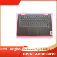 5CB1A08879 Dark Green Brand New Original for Lenovo Yoga 7 14ITL5 Palmrest With Backlit Keyboard Top Upper Case