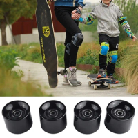 Roller Skating Skateboard Wheel With Bearing 4 Pcs/Set Hoverboard Parts Accessories Longboard Wheels Universal