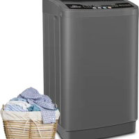 Nictemaw Portable Washing Machine, 17.8Lbs Capacity Full-Automatic Portable Washer, 2.4Cu.ft Washer and Dryer Combo, LED Display