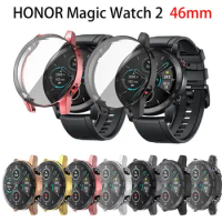 360 Full Cover Soft TPU Watch Case For Honor Magic Watch 2 46mm Protective Bumper Cover For Huawei Honor Magic2 Accessories