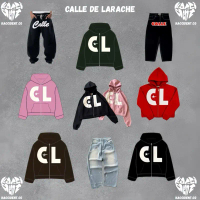 CALLE DE LARACHE ZIP HOODIE V1/V2 / DENIM WASHED  -ALL VARIAN 100% ORIGINAL
