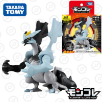 Takara Tomy Tomica Pokemon Pocket Monster Collection MonColle ML-11 Black Kyurem Resin Anime Figure Kids Xmas Gift Toys for Boys