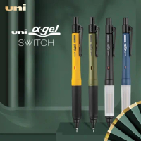 Uni Alpha-Gel Switch Mechanical Pencil, 0.3 /0.5 mm,Yellow,Green, Black Body (M51009GG1P.24) "Kurutoga Mode" and "Hold Mode"