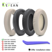 Defean 1000XM3 Protein leather and Memory foam Ear Pads for Sony WH-1000X M3 WH-1000XM3 Wireless Headphones
