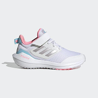 Adidas EQ21 Run 2.0 EL K [HR1841] 中童 慢跑鞋 運動 休閒 緩震 魔鬼氈 包覆 白 銀