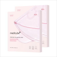 [medicube] มาส์กเจลคอลลาเจนสีชมพู PDRN (4 แผ่น) |     ดีเอ็นเอปลาแซลมอน เปลี่ยนสีได้ เรืองแสงสีชมพู 